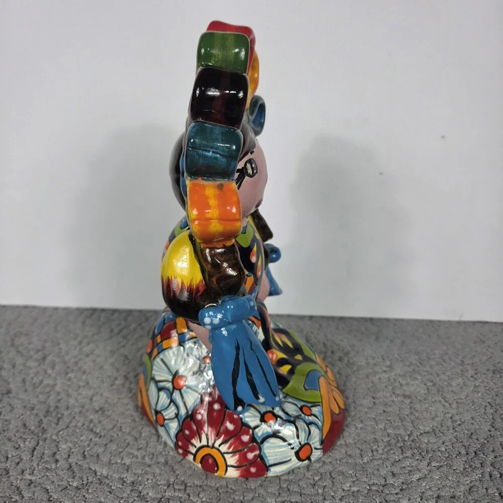 Talavera Pottery Hand Painted Lele Doll Figurine Mexican Art 8.5x4.5x5 Inches